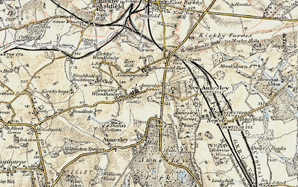 Old map of Annesley in 1902