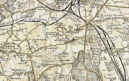 Old map of Annesley Woodhouse in 1902