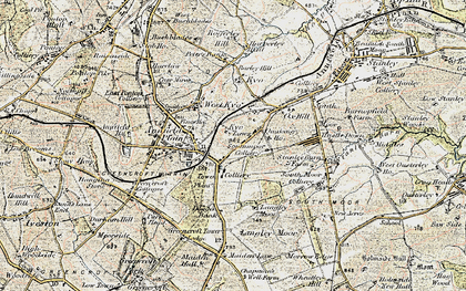 Old map of Annfield Plain in 1901-1904