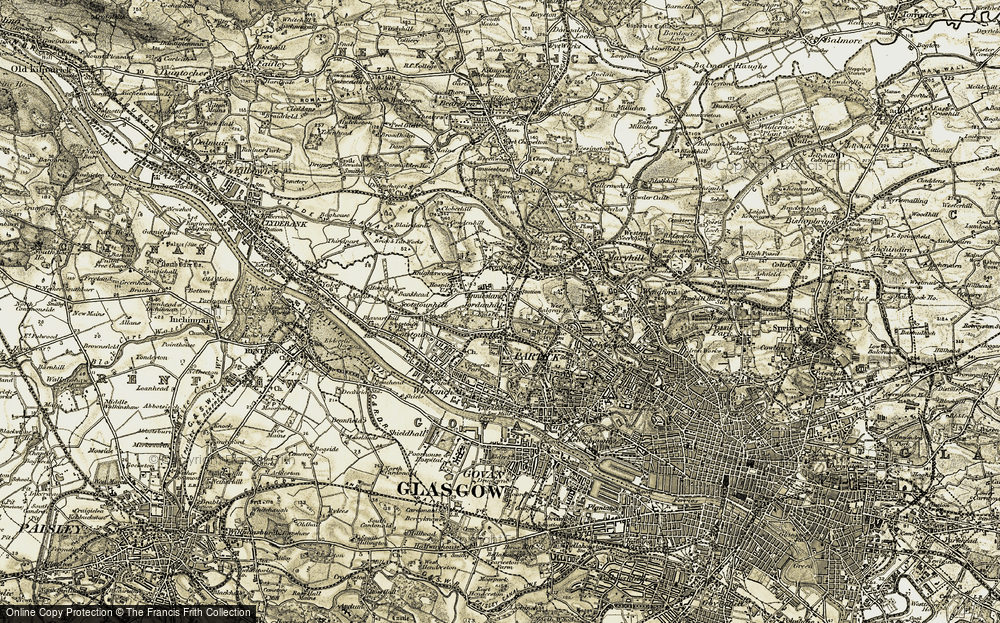Old Map of Anniesland, 1904-1905 in 1904-1905