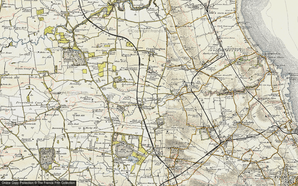 Old Map of Annitsford, 1901-1903 in 1901-1903