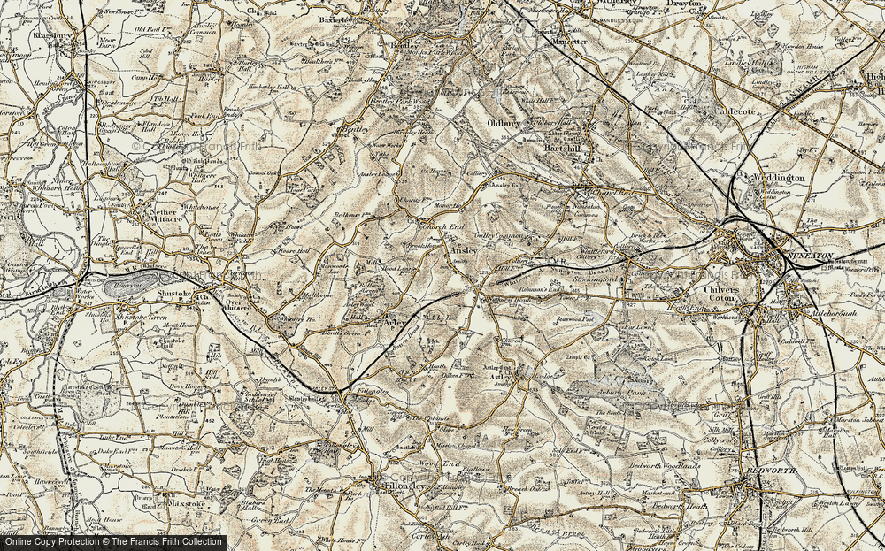 Old Map of Ansley, 1901-1902 in 1901-1902