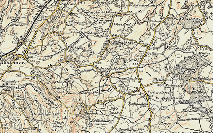Old map of Aldworth Ho in 1897-1900