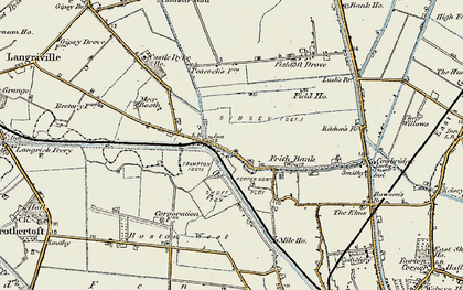 Old map of Anton's Gowt in 1902