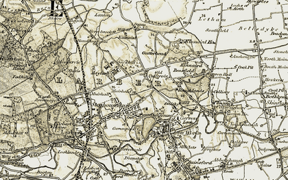 Old map of Antonshill in 1904-1907