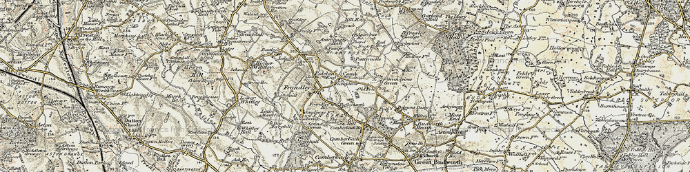 Old map of Antrobus in 1902-1903