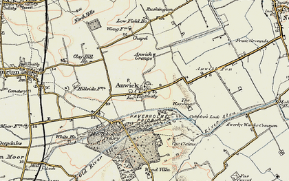 Old map of Anwick in 1902-1903