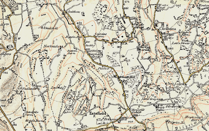 Old map of Aperfield in 1897-1902
