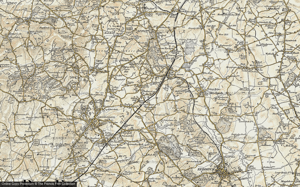 Old Map of Apes Dale, 1901-1902 in 1901-1902