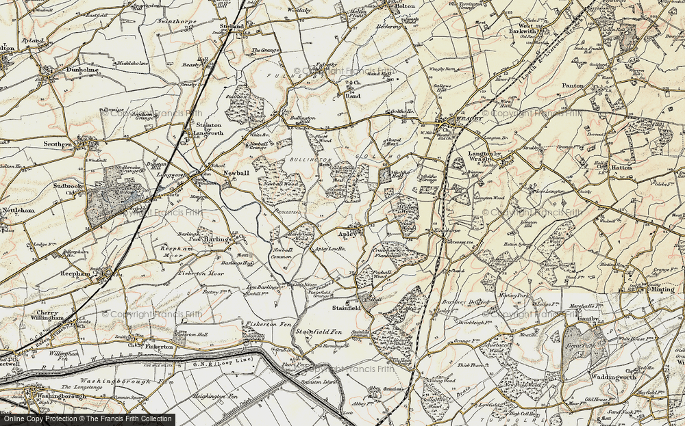 Old Map of Historic Map covering Kingthorpe in 1902-1903