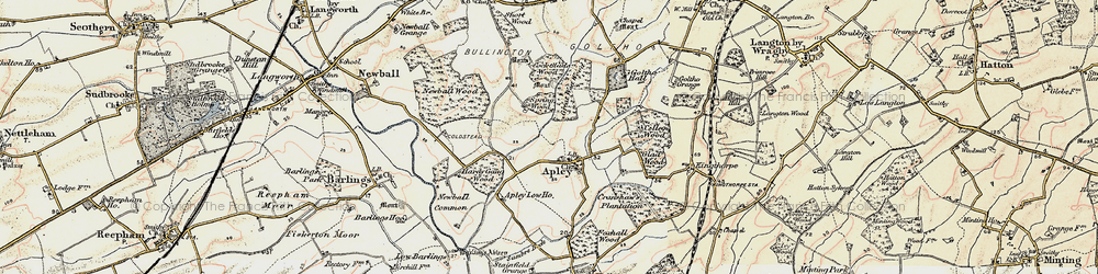 Old map of Apley in 1902-1903