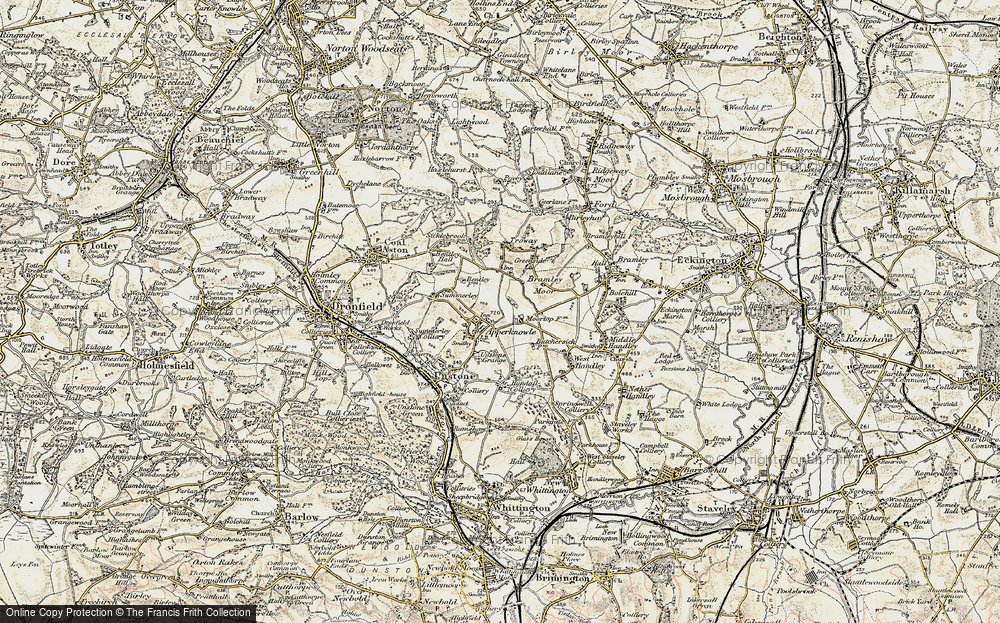 Old Map of Apperknowle, 1902-1903 in 1902-1903