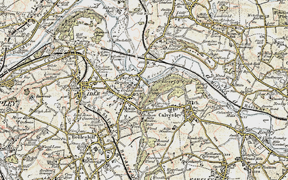 Old map of Apperley Bridge in 1903-1904
