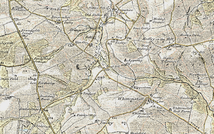 Old map of Apperley Dene in 1901-1904