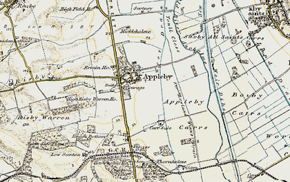 Old map of Appleby in 1903-1908
