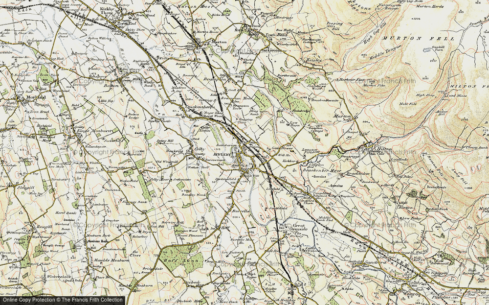 Old Map of Historic Map covering Bandley Wood in 1901-1904
