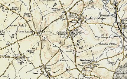 Old map of Appleby Parva in 1902