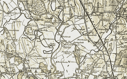 Old map of Broadholm in 1901-1904