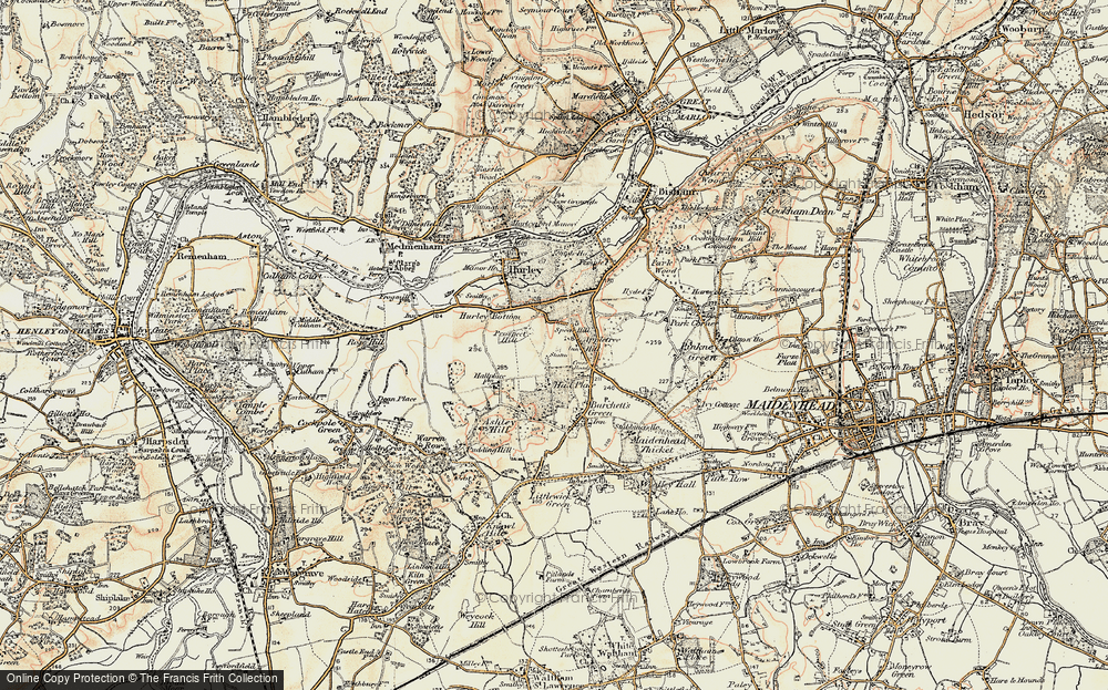 Old Map of Applehouse Hill, 1897-1909 in 1897-1909