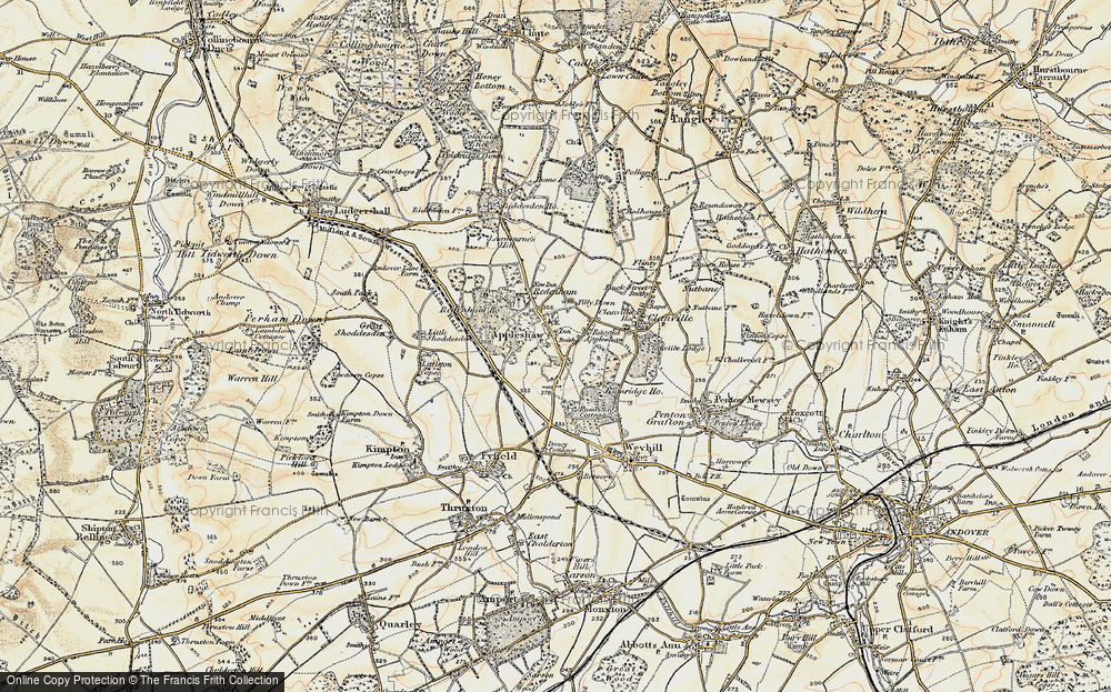 Old Map of Appleshaw, 1897-1899 in 1897-1899