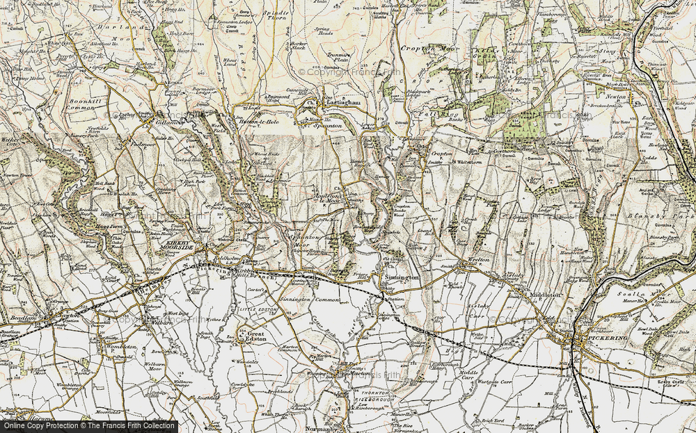 Old Map of Historic Map covering Bishop Hagg Wood in 1903-1904