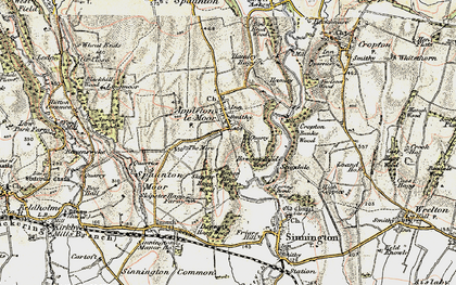 Old map of Bishop Hagg Wood in 1903-1904