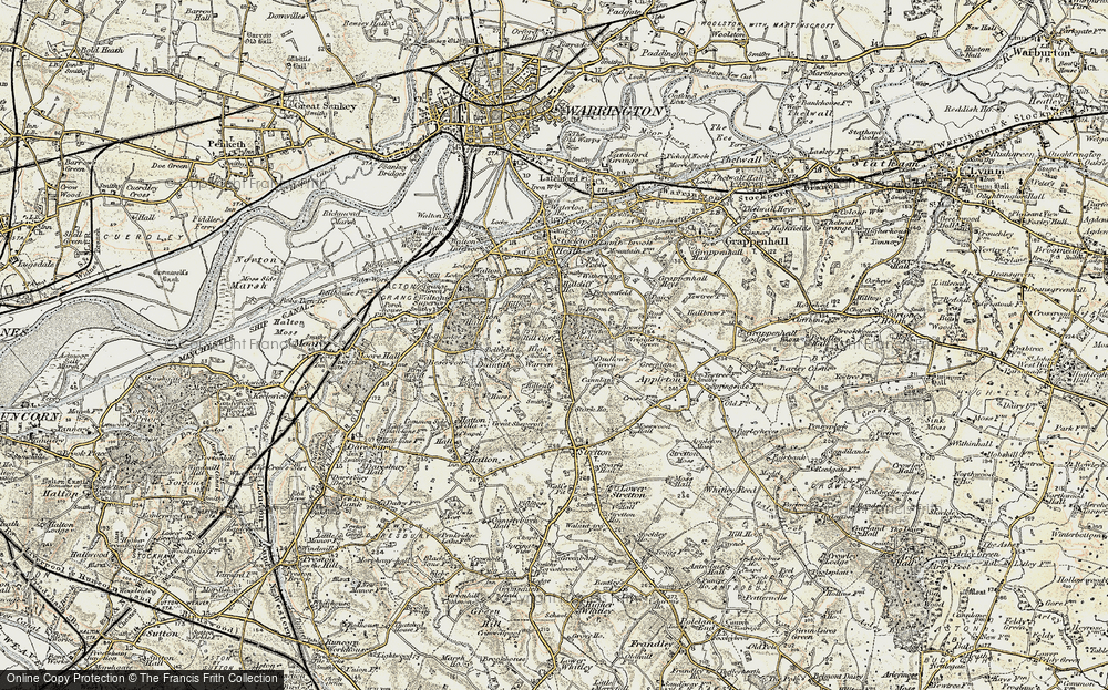 Old Map of Historic Map covering Appleton Resr in 1902-1903