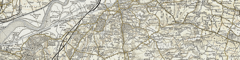 Old map of Appleton Resr in 1902-1903