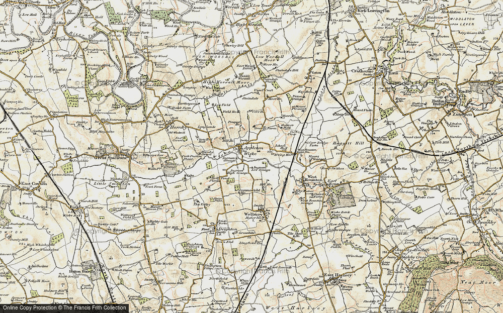 Old Map of Appleton Wiske, 1903-1904 in 1903-1904
