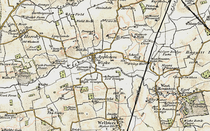 Old map of Appleton Wiske in 1903-1904