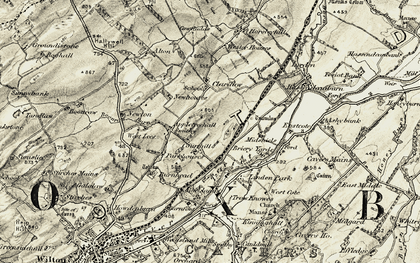 Old map of Briery Yards in 1901-1904