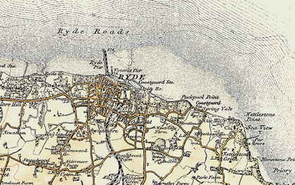 Old map of Appley in 1899