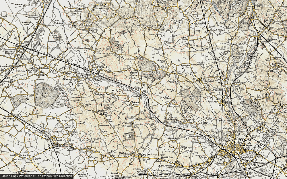 Old Map of Appley Bridge, 1903 in 1903