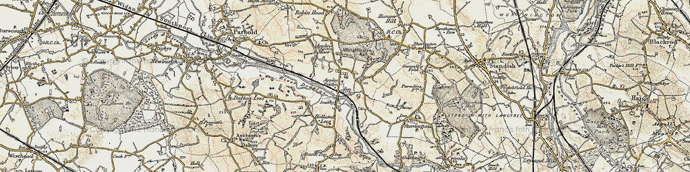 Old map of Appley Bridge in 1903