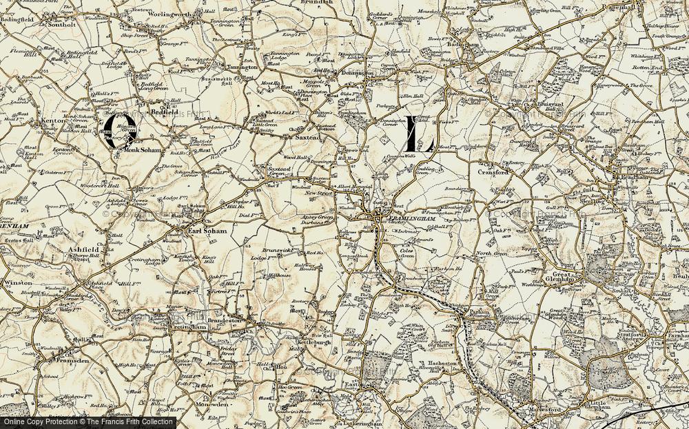 Old Map of Apsey Green, 1898-1901 in 1898-1901