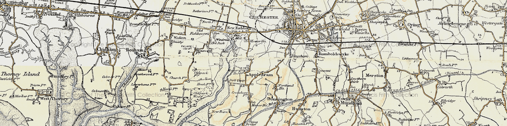 Old map of Apuldram in 1897-1899