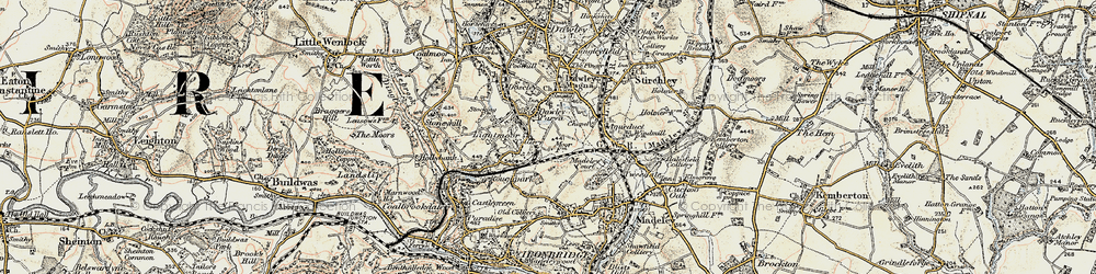 Old map of Aqueduct in 1902