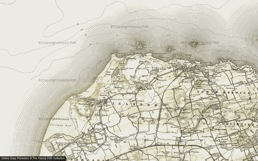 Old Map of Historic Map covering Archerfield in 1903-1906
