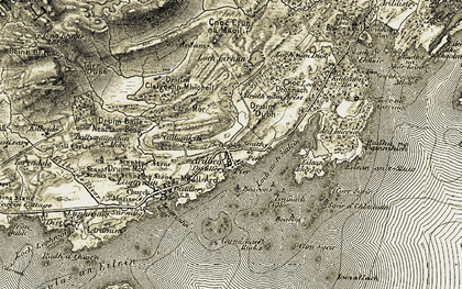 Old map of Àird Iomarsaigh in 1905-1906