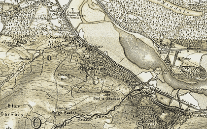 Old map of Wester Fearn Point in 1911-1912