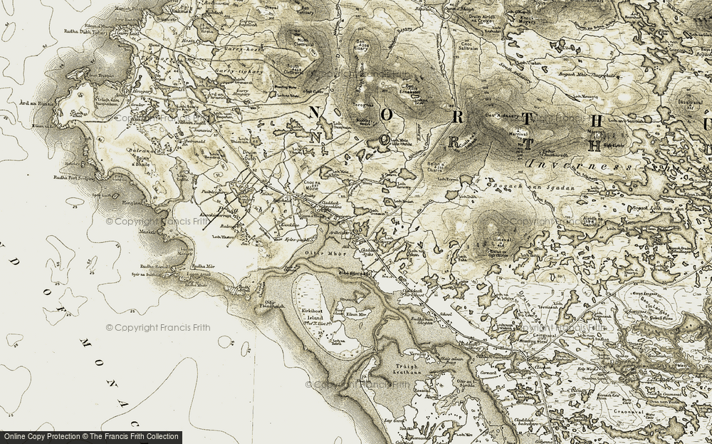 Old Map of Ardheisker, 1911 in 1911