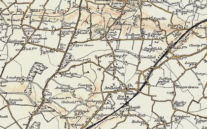 Old map of Ardleigh Heath in 1898-1899