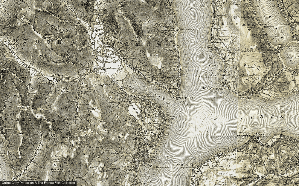 Old Map of Ardnadam, 1905-1907 in 1905-1907