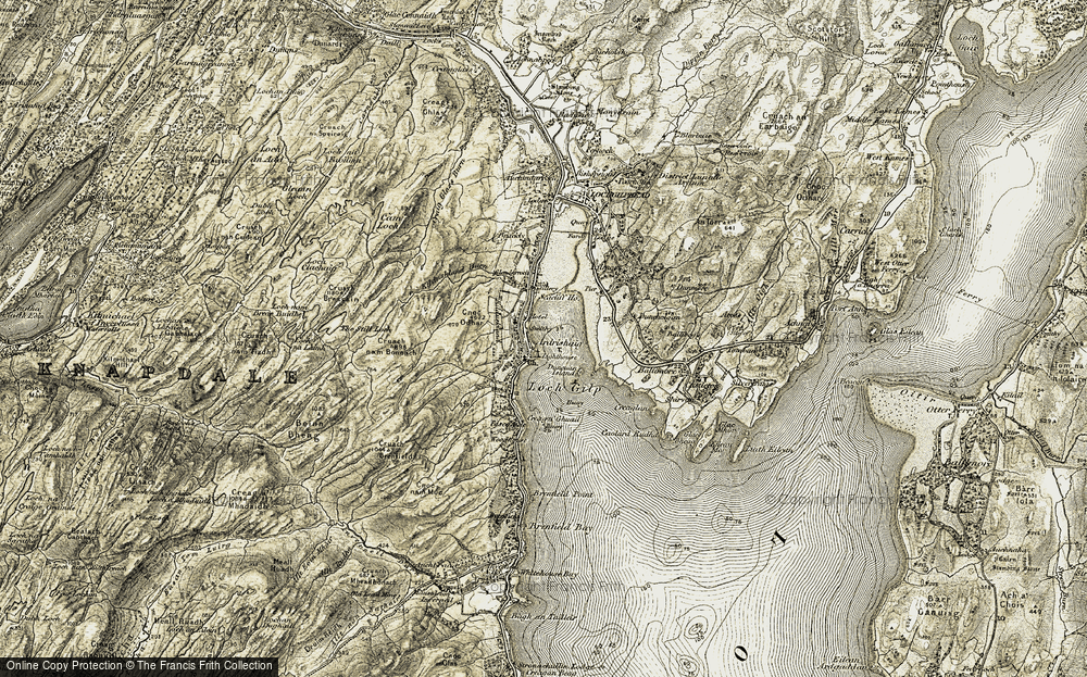 Old Map of Historic Map covering Ballimore in 1905-1907