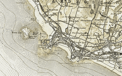 Old map of Yellow Craigs in 1905-1906