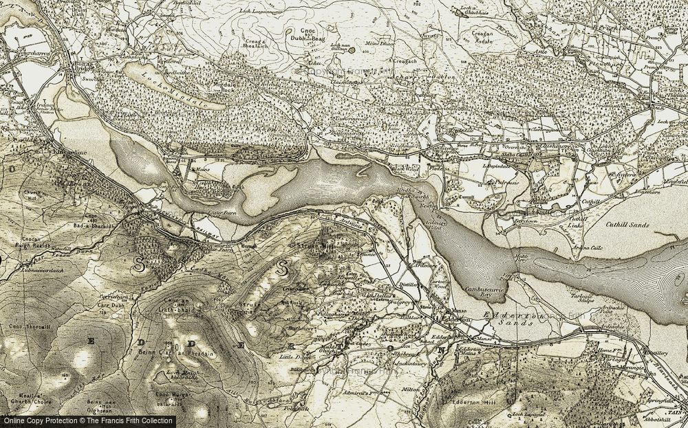 Old Map of Ardvannie, 1911-1912 in 1911-1912