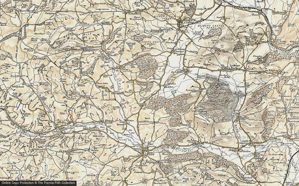 Old Map of Argoed, 1901-1903 in 1901-1903