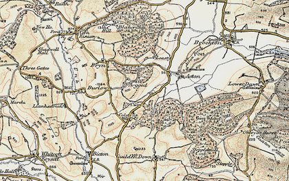 Old map of Argoed in 1901-1903