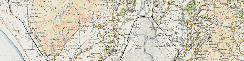 Old map of Arnaby in 1903-1904