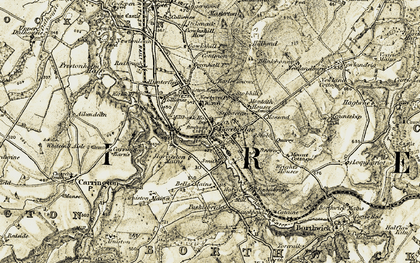 Old map of Bells Mains in 1903-1904